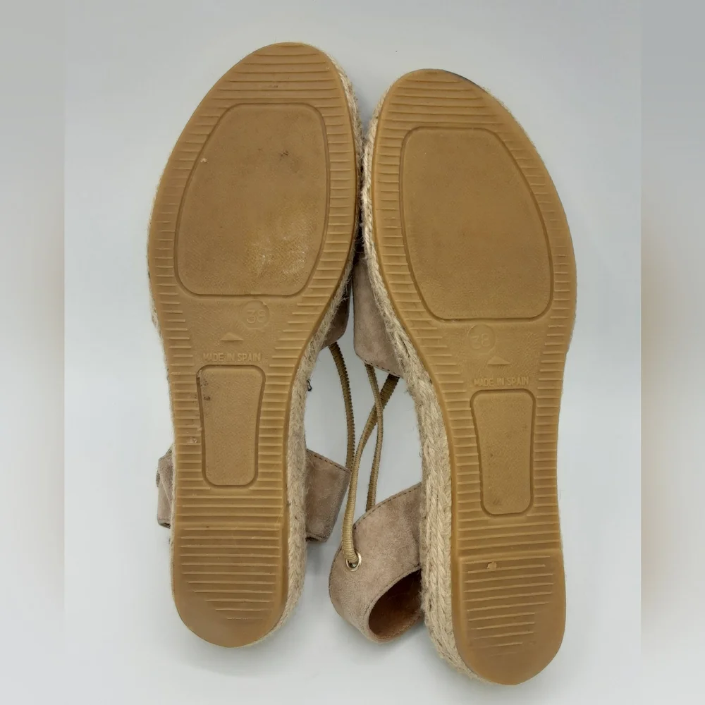 Kanna Espadrille Suede Platform Boho Sandal.